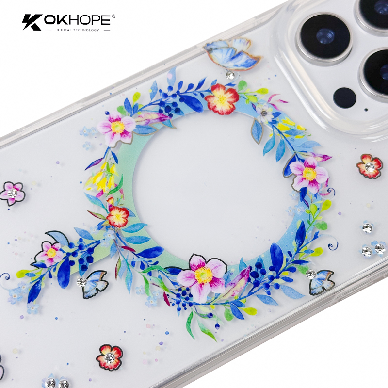 Colorful Letter Pattern Shockproof Clear Case for iPhone 15 Pro Max Electroplate Craft IOS Android Mobile Phone Cover