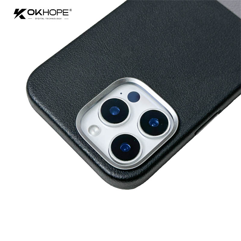 Waterproof Color Blocking PU Leather Case with Screen Protector for Outdoor Sports Mobile Phone Protection